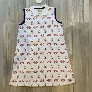 NWT TBBC Maude’s Sleeveless Pima Cotton Tennis and Golf Polo Collared Dress, 12